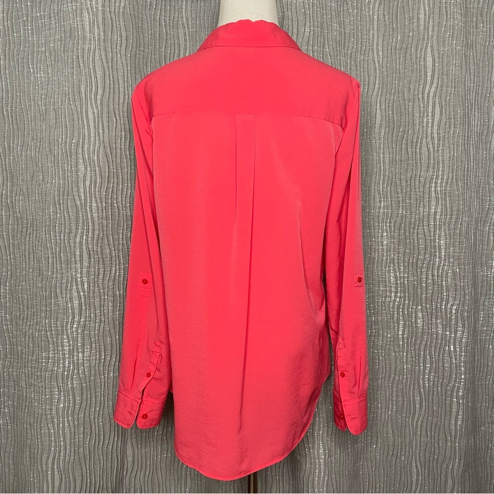 Talbots Roll Tab Button Down Blouse - image 3